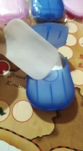 50 unids/caja de viaje portátil desechable caja de jabón de mano de papel lavado caja perfumada rebanada hojas Mini jabón papel al aire libre Herramientas Limpiar