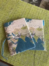 Moda lindo gato y pato animales de dibujos animados cubierta de pasaporte hombres mujeres de cuero PU viaje pasaporte titular de la tarjeta de identificación 14,5*10 cm