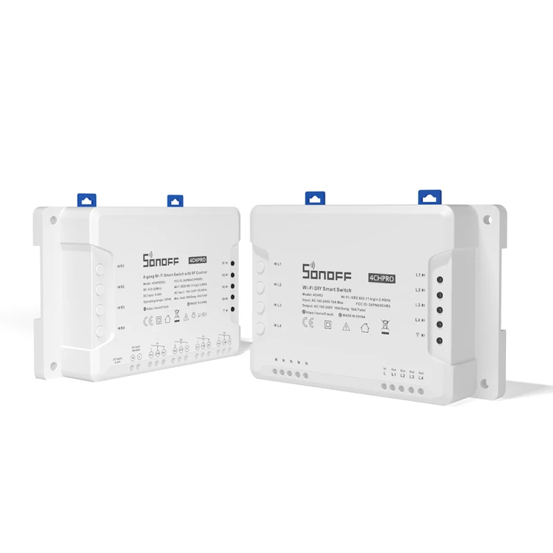 Inteligente sem Fio Funciona com Alexa Sonoff 4 Way Montagem wi fi Interruptor 433mhz Remoto Relé Google Casa 4ch r3 - Pro - Image 2