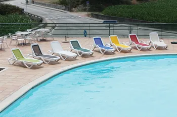 

Lounger CARIHUELA, stackable, polypropylene White, textilene-color to choose-