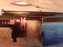 Buscador de profundidad de línea de pesca, contador de equipo de herramientas de pesca, medidor de longitud, 0-999M, 6cm, 1 Uds.