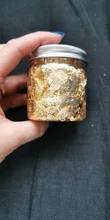 3g Oro de imitación plata hoja de cobre lentejuelas brillos de hoja de escamas hojas a granel papel de aluminio para dorado DIY decoración artística de uñas