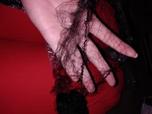 Malla de borde elástico Invisible, malla para el pelo, color negro, 100 Uds.