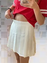 Falda plisada de cintura alta para mujer, faldas a cuadros, estilo Preppy, para baile