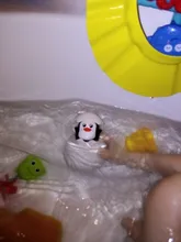 Juguete de baño para bebés, lindo pato, pingüino, huevo, rociador de agua, rociador para baño, ducha, natación, juguetes para el agua, regalo para niños