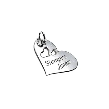 

Pendant 925 sterling silver m rusty 29mm. Heart Always Together [AA7724]
