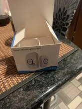 Fuers-timbre de bienvenida inalámbrico para el hogar, alarma inteligente para puerta, 32 canciones, botón a prueba de agua