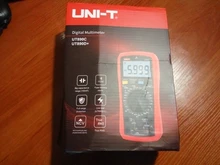 UNI-T-multímetro Digital UNI T, valores eficaces verdaderos UT890C UT890D + rango Manual AC DC, probador de temperatura de capacitancia, retroiluminación