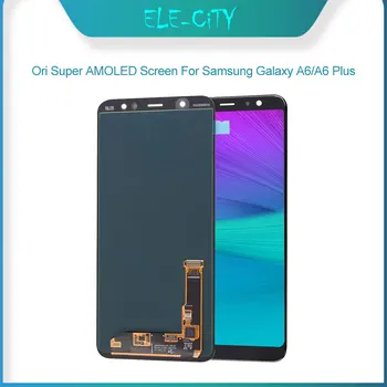 

Ori For Samsung Galaxy A6 A6 Plus A600F A600A A600N Super AMOLED Display With Touch Screen Digitizer Assembly Replacement