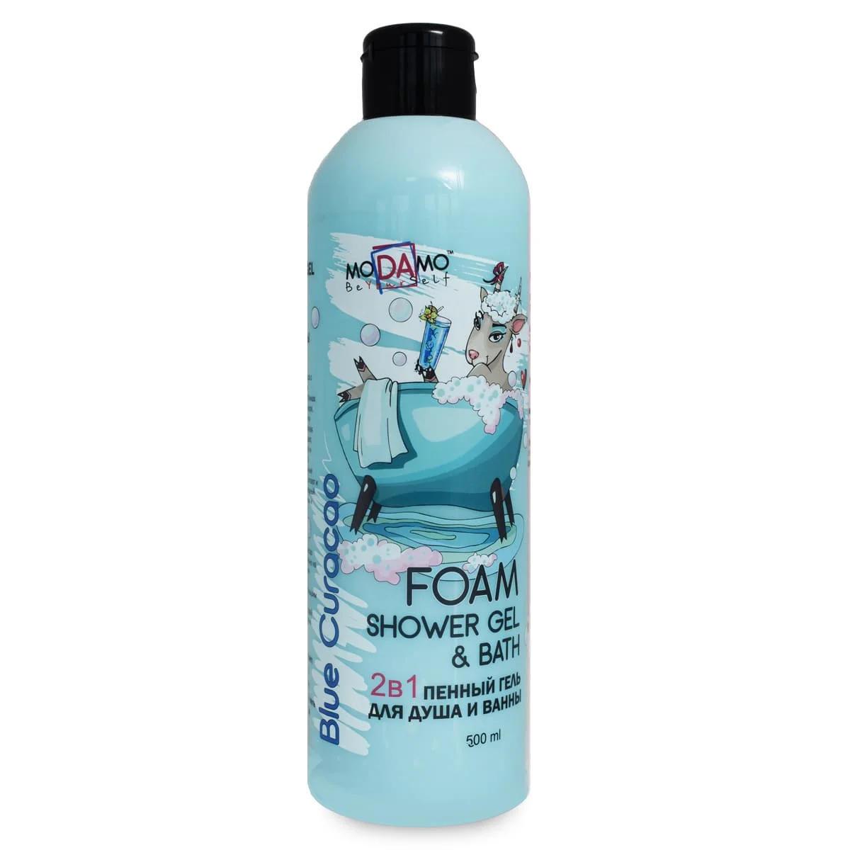 Пенный гель для душа Блю Курасао ТМ Modamo | Красота и здоровье