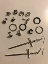 Pendiente de cobre con diseño de Clip para mujer y niña, pendiente de cartílago sin perforación falsa, joyería para el cuerpo, 1 a 4 Uds.