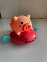 Cerdo de juguete de dibujos animados para bebé, juguete de agua clásico para bebé, Tortuga de natación infantil, cadena enrollada, relojería, juguete de playa para niños, 1 ud.