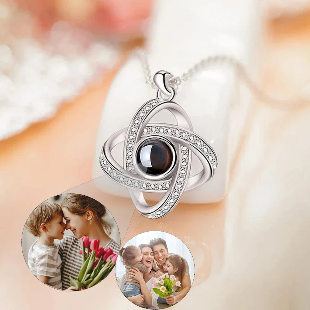 Compass Photo Projection Necklace – Perimade & Co.