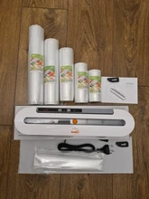 Máquina automática de envasado al vacío para el hogar, sellador eléctrico de alimentos al vacío con 10 Uds.