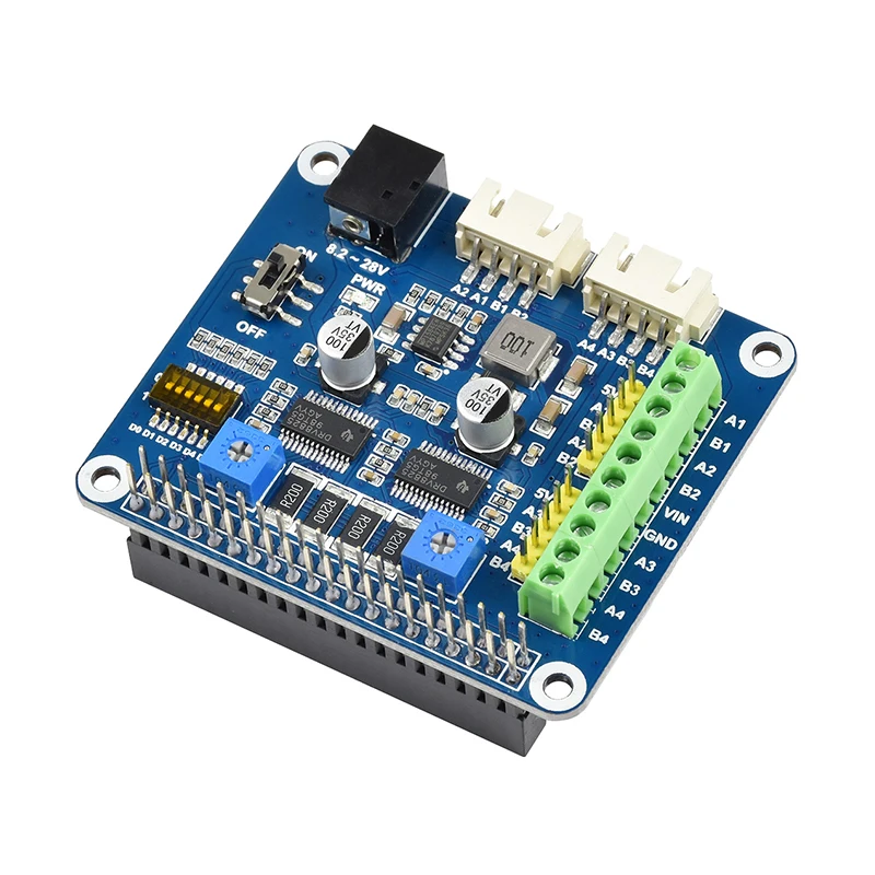 

Плата расширения дороги Raspberry Pi 4 2, плата серводвигателя шагового двигателя DRV8825/HRB8825, модуль для RPI 3B Plus Zero 2 Вт