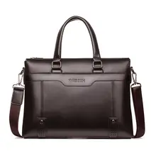 Известный бренд, мужской портфель из искусственной кожи, портфель для ноутбука, мужская сумка, деловые сумки на плечо, сумка для ноутбука, дорожная кожаная сумка