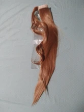 Extensiones de cola de caballo sintética, coletas, pelo falso Rubio, largo y recto, Clip en el pelo, resistente al calor, 22 pulgadas