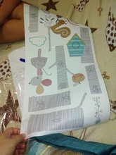 Mural Decals Wallpaper Decor Height-Measure Animal-Trees Nursery Forest Creative Nordic Modern