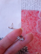 WYEAIIR-pendientes de plata de ley 925 con forma de perro, pendientes con cierre de tuerca, con diseño de perro cachorro, de circón delicado