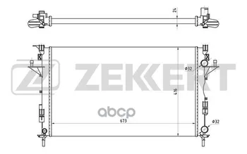 

Radiator OHL. DV. Renault Espace IV 02-laguna II 01-zekkert art. mk-1429