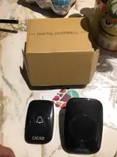 Wireless Doorbell Bell-Battery Us-Plug 60-Chime Remote 1-Button Smart-Door Waterproof