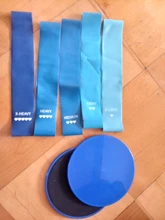 Discos deslizantes para hacer ejercicio con banda de resistencia, discos de entrenamiento Fitness, Yoga, hogar, equipo expansor de HipTrainer elástico, 2 uds.