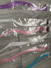 Lupu-extensiones de cabello sintético para mujer, extensiones largas y rectas de color arcoíris, resistentes al calor