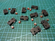 10 Pcs Mini Micro Limit Switch Roller Lever Arm SPDT Snap Action LOT