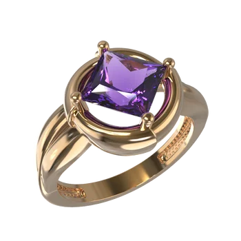 

Arina ring in gold with amethyst