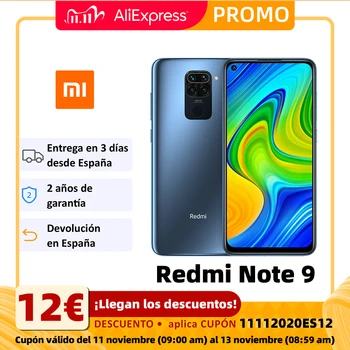 

Xiaomi Redmi Note 9 Smartphone(4GB RAM 128GB ROM NFC Mobile Phone Free New Cheap Android Battery 5020mAh) [Global Version]