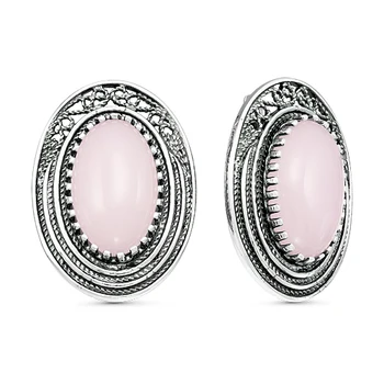 

Earrings made of silver with and quartz