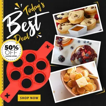 

Fried Egg Pancake Maker Nonstick Cooking Tool Round Heart Pancake Maker Egg Cooker Pan Flip Eggs Mold Kitchen Baking Accessories