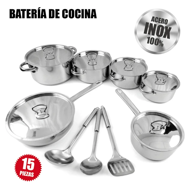 Batería de cocina hasta 15 piezas