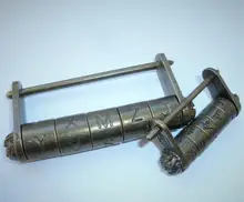 Jewelry-Box Padlock Combination NAIERDI Chinese Vintage Antique Bronze Keyed Zinc-Alloy