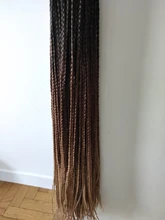 TOMO-caja de pelo sintético con trenza de pelo Rosa, trenza de pelo rosa, Arco Iris, 24 pulgadas de largo, 22 hebras, para trenzas africanas