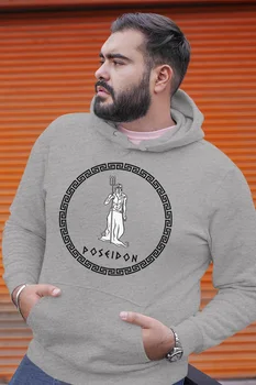 

Angemiel Wear Greek God Poseidon Gray Men 'S Hooded Sweatshirt