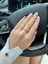 Huitan-anillo de compromiso con Circonia cúbica para mujer, sortija de compromiso, de boda, de lujo, cuadrado, Micro pavé, promesa de amor, gran oferta