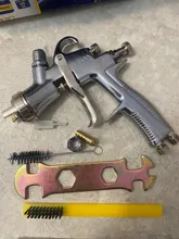 , Herramientas profesionales R500 LVLP pistola pulverizadora 1,3mm 1,4mm 1,5mm 1,7mm 2,0mm boquilla 600cc gravedad taza aerógrafo para terminar la pintura