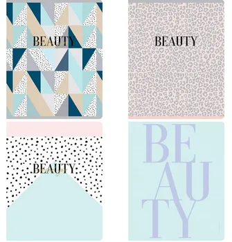 

Notebook on the clip Greenwich line "Beauty Shapes", Matt lamination, foil stamping, 70g/m2