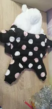 Dog Overalls Clothing Puppy Winter Coat Hoodie Pet-Dog Cotton Thicken Dot for Small Big-Polka-Dot