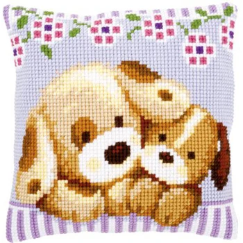 

0153903-pn pillow vervaco 'собачки' 40*40 cm
