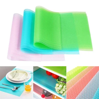 

4Pcs 45X29cm Kitchen Table Mat Waterproof Moisture-proof Drawers Cabinet Shelf Liners Non Slip Cupboard Placemat food pad