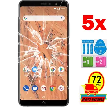 

5x Protectors Screen Tempered Glass for for BQ AQUARIS X2 (Not Full SEE INFO) KIT