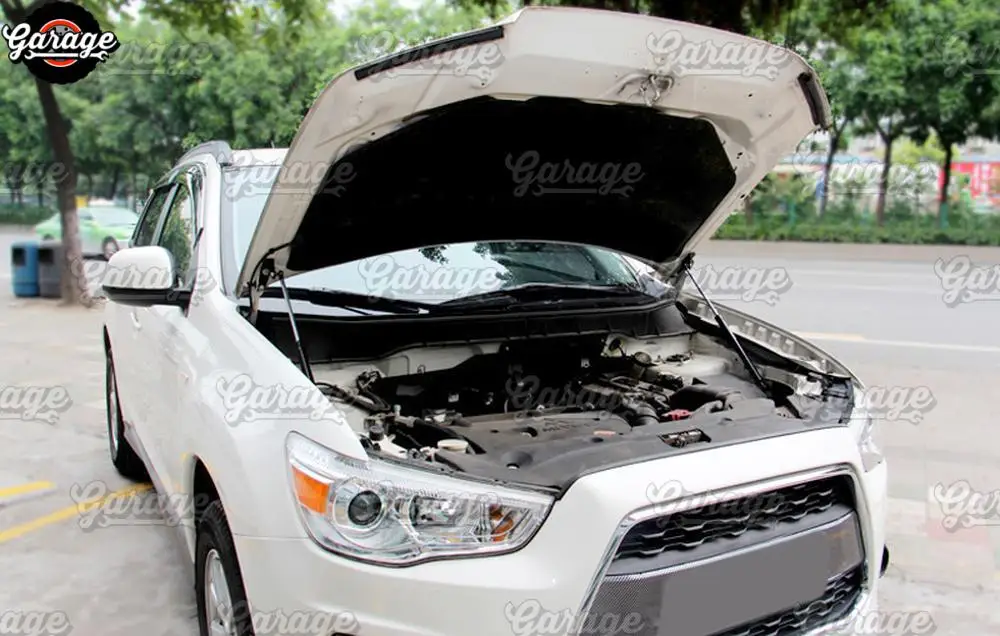 Стойки амортизатора капота для Mitsubishi ASX 2012- нержавеющая сталь молдинг 1 комплект/2 шт украшение автомобиля стиль