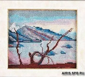 

B035 set for embroidery with beads 'mountain ozero'