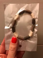 VONNOR-Pulseras hechas a mano de arcilla polimérica para mujer, joyería Bohemia, pulsera de hilo de cristal con piedras de concha, accesorios para mujer