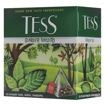 

Tea Tess "Ginger Mojito", green with additives, 20 Pyramids