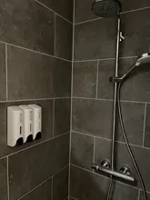 Dispensador de jabón individual/doble/Triple de 350ml dispensador de champú y jabón líquido para ducha, montaje en pared, accesorios de baño