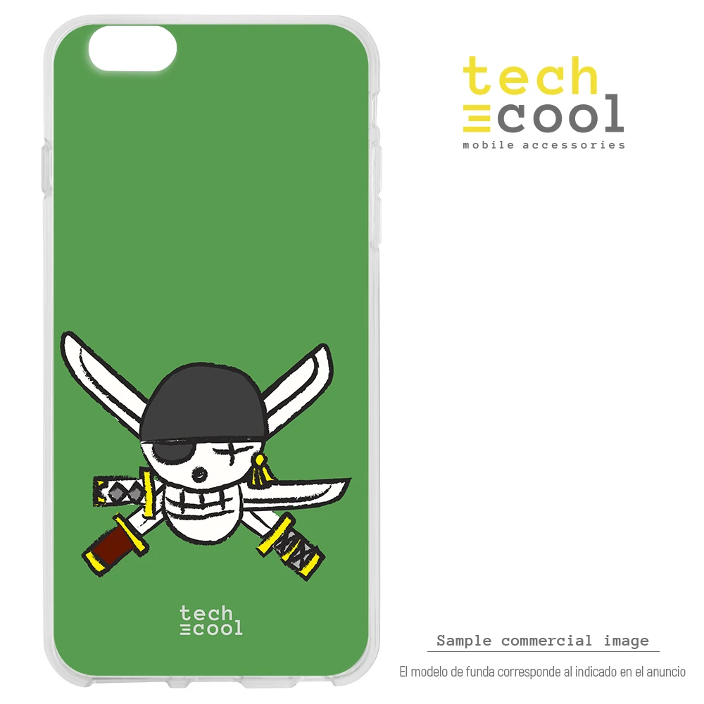 FunnyTech®Силиконовый чехол для IPhone 7/8 L Series one piece Skull vers.2 Green