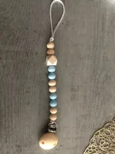 Cadena de Clip para chupete de bebé, soporte de madera, pinza para chupete, correa de correa, soporte para pezones para botella infantil, 2021